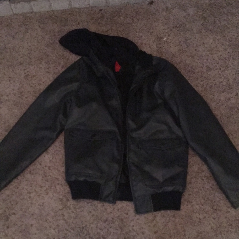 Faux leather jacket
